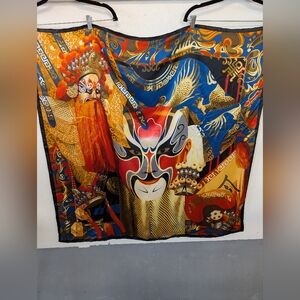 Vibrant Multicolor Work Of Art Scarf